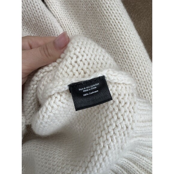 Jenni Kayne Cashmere Amelia Crewneck Ivory XS - Picture 7 of 7